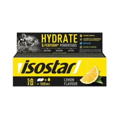 Isostar Hydrate & Perform Powertabs Lemon Isotonic (10x12g)