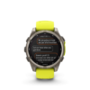 Garmin Fēnix 8 Sapphire Solar Amp Yellow Graphite 47mm
