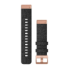 Black nylon with rose gold buckle • QuickFit • 20 mm • Nylon