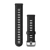 Black with Slate Hardware • Spring bar / Quick Release • 22 mm • Silicone