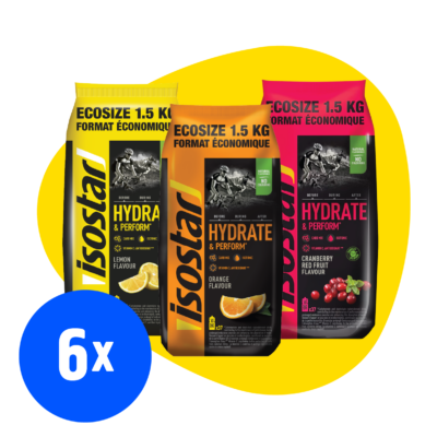 Isostar powder Hydrate & Perform Ecosize 1.5kg x 6