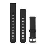 Garmin Quick Release 18 mm Watch Band Black Silicone / Slate