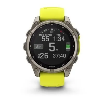 Garmin Fēnix 8 Sapphire Solar Amp Yellow Graphite 47mm