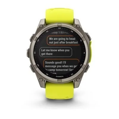Garmin Fēnix 8 Sapphire Solar Amp Yellow Graphite 47mm