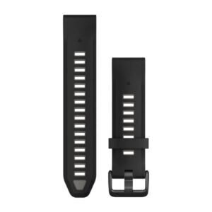 Garmin QuickFit 20 Watch Band Black / Pebble Gray Silicone