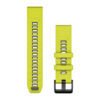 Amp Yellow / Graphite • QuickFit • 22 mm • Silicone