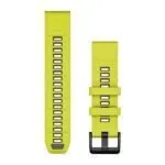 Garmin QuickFit 22 Watch Band Amp Yellow / Graphite Silicone