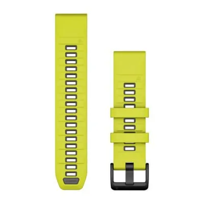 Garmin QuickFit 22 Watch Band Amp Yellow / Graphite Silicone