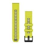 Garmin QuickFit 22 Watch Band Amp Yellow / Graphite Silicone Garmin QuickFit 22 Watch Band Amp Yellow / Graphite Silicone
