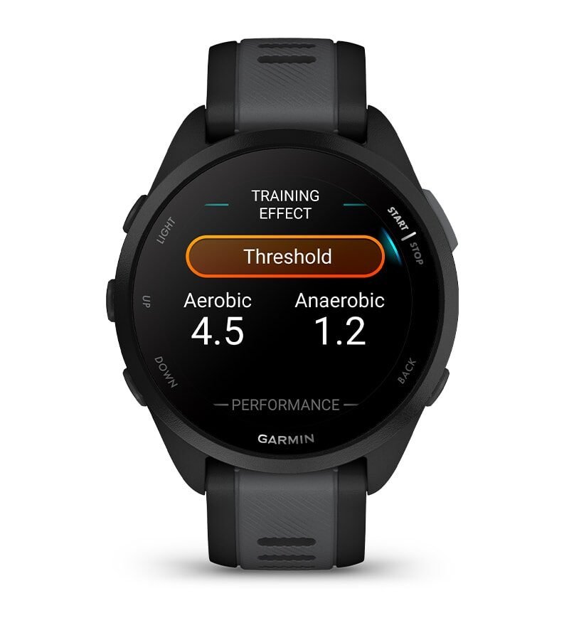 Garmin Forerunner 165 training effect