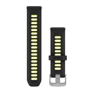 Garmin Quick Release Bands 20 mm Black / Amp Yellow silicone