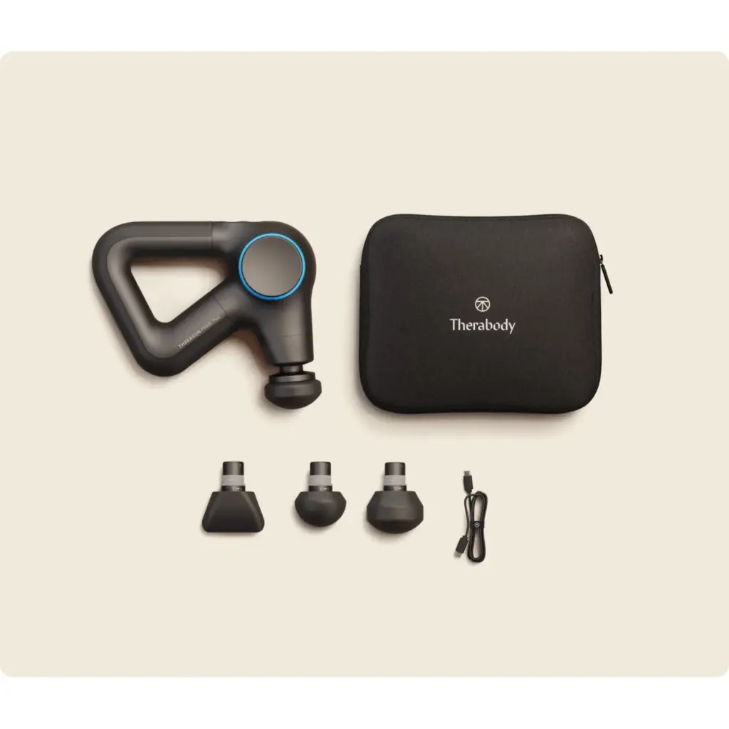 Theragun Prime Plus heated massage device — product and use view 6