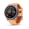 Titanium / Shell Pink / Autumn Orange • 43 mm • Fenix 9 Pro inReach AMOLED