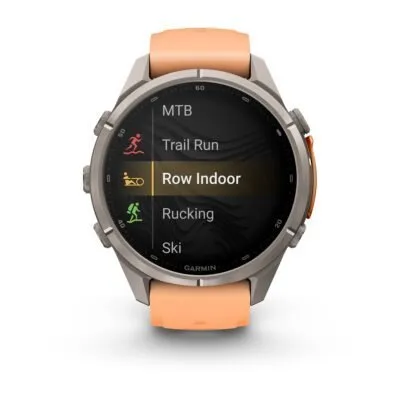 Garmin fēnix 9 Pro inReach 43 mm Titanium / Shell Pink / Autumn Orange Silicone