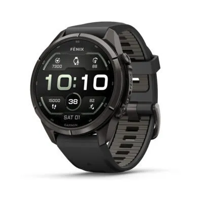 Garmin fēnix 9 Pro inReach 43 mm Carbon Gray DLC Titanium / Black / Pebble Grey Silicone