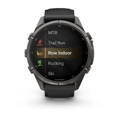 Garmin fēnix 9 Pro inReach 43 mm Carbon Gray DLC Titanium / Black / Pebble Grey Silicone