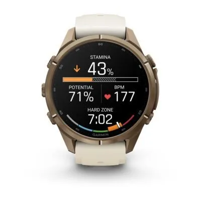 Garmin fēnix 9 Pro 43 mm Autumn Gold Titanium / Cream / French Grey Silicone