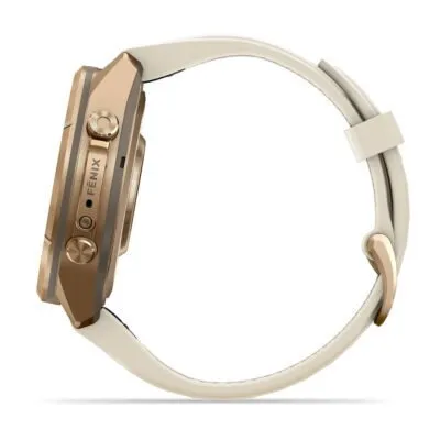 Garmin fēnix 9 Pro 43 mm Autumn Gold Titanium / Cream / French Grey Silicone