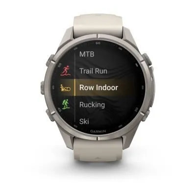 Garmin fēnix 9 Pro inReach 43 mm Titanium / Fog Grey / Dark Sandstone Silicone