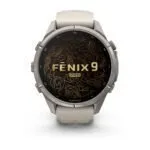 Garmin fēnix 9 Pro inReach 43 mm Titanium / Fog Grey / Dark Sandstone Silicone Garmin fēnix 9 Pro inReach 43 mm Titanium / Fog Grey / Dark Sandstone Silicone