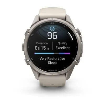 Garmin fēnix 9 Pro 43 mm Titanium / Fog Grey / Dark Sandstone Silicone