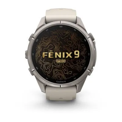 Garmin fēnix 9 Pro 43 mm Titanium / Fog Grey / Dark Sandstone Silicone