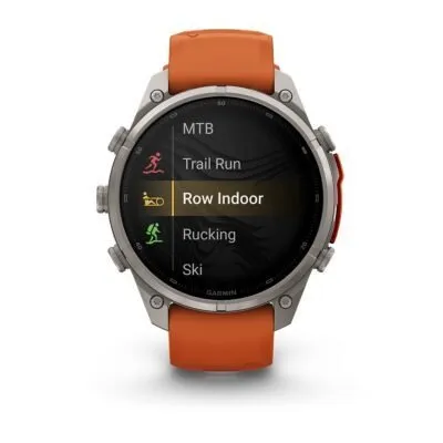 Garmin fēnix 9 Pro inReach 47 mm Titanium / Autumn Orange / Spark Orange Silicone
