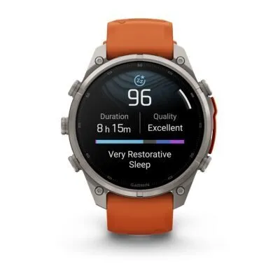 Garmin fēnix 9 Pro inReach 47 mm Titanium / Autumn Orange / Spark Orange Silicone