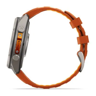 Garmin fēnix 9 Pro inReach 47 mm Titanium / Autumn Orange / Spark Orange Silicone
