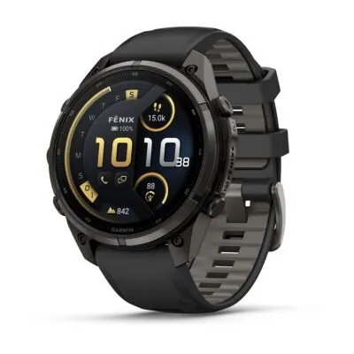 Garmin fēnix 9 Pro inReach 47 mm Carbon Gray DLC Titanium / Black / Pebble Grey Silicone