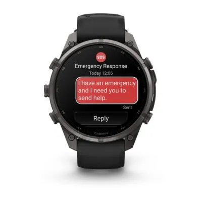 Garmin fēnix 9 Pro inReach 47 mm Carbon Gray DLC Titanium / Black / Pebble Grey Silicone