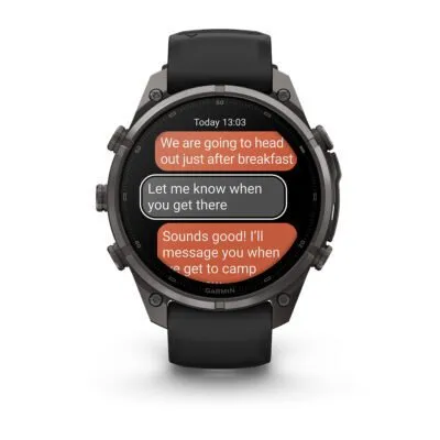 Garmin fēnix 9 Pro inReach 47 mm Carbon Gray DLC Titanium / Black / Pebble Grey Silicone