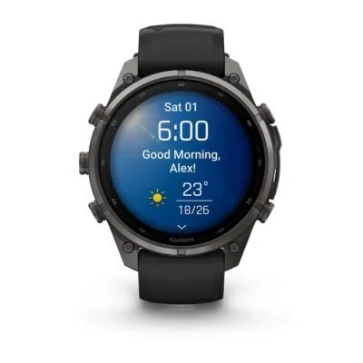 Garmin fēnix 9 Pro 47 mm Carbon Gray DLC Titanium / Black / Pebble Grey Silicone