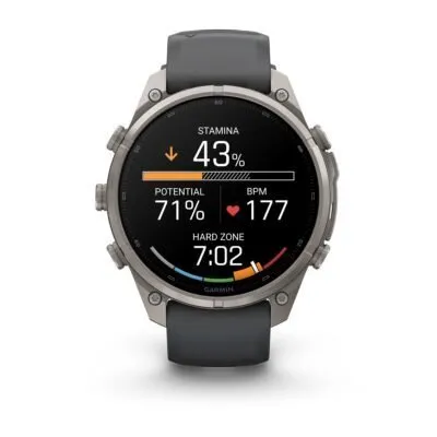 Garmin fēnix 9 Pro 47 mm Titanium / Graphite / Black Silicone