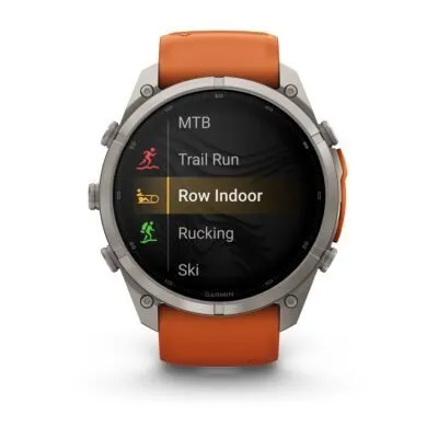 Garmin fēnix 9 Pro inReach 51 mm Titanium / Autumn Orange / Spark Orange Silicone