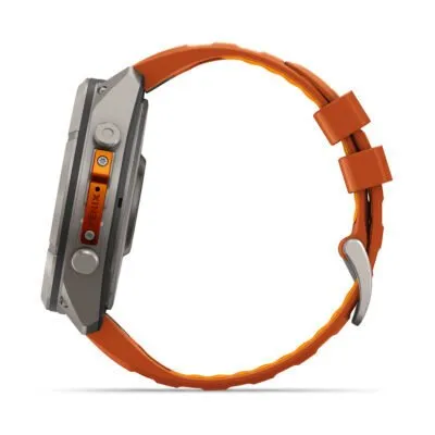 Garmin fēnix 9 Pro inReach 51 mm Titanium / Autumn Orange / Spark Orange Silicone