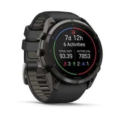 Garmin fēnix 9 Pro inReach 51 mm Carbon Gray DLC Titanium / Black / Pebble Grey Silicone