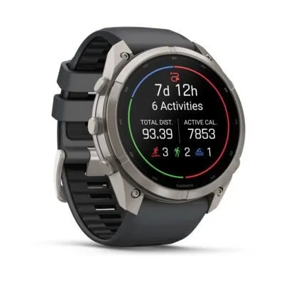 Garmin fēnix 9 Pro inReach 51 mm Titanium / Graphite / Black Silicone