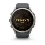Garmin fēnix 9 Pro 51 mm Titanium / Graphite / Black Silicone Garmin fēnix 9 Pro 51 mm Titanium / Graphite / Black Silicone