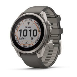 Garmin fēnix 9 Pro inReach Solar 47 mm Titanium / Pebble Grey Silicone