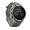 Garmin fēnix 9 Pro inReach Solar 47 mm Titanium / Pebble Grey Silicone