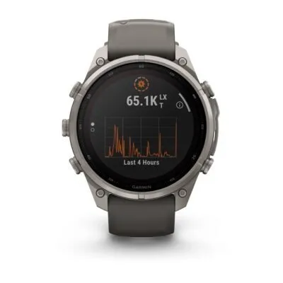 Garmin fēnix 9 Pro inReach Solar 47 mm Titanium / Pebble Grey Silicone