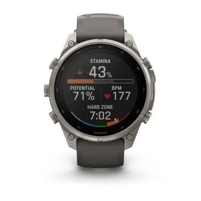Garmin fēnix 9 Pro inReach Solar 47 mm Titanium / Pebble Grey Silicone