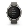 Garmin fēnix 9 Pro inReach Solar 47 mm Titanium / Pebble Grey Silicone