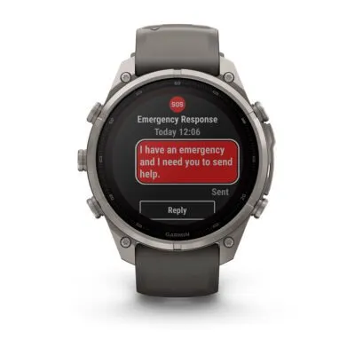 Garmin fēnix 9 Pro inReach Solar 47 mm Titanium / Pebble Grey Silicone