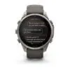 Garmin fēnix 9 Pro inReach Solar 47 mm Titanium / Pebble Grey Silicone