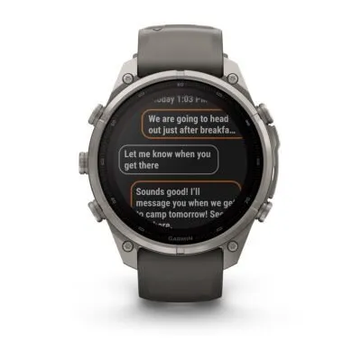 Garmin fēnix 9 Pro inReach Solar 47 mm Titanium / Pebble Grey Silicone