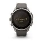 Garmin fēnix 9 Pro inReach Solar 47 mm Titanium / Pebble Grey Silicone Garmin fēnix 9 Pro inReach Solar 47 mm Titanium / Pebble Grey Silicone