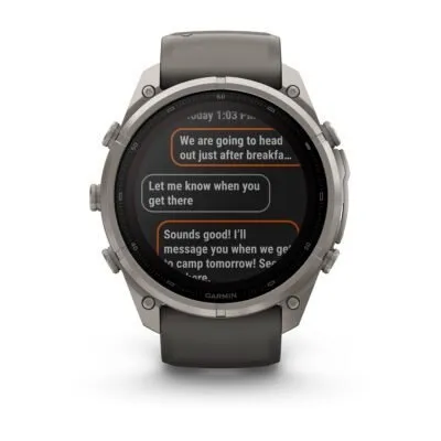Garmin fēnix 9 Pro inReach Solar 51 mm Titanium / Pebble Grey Silicone