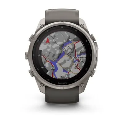 Garmin fēnix 9 Pro inReach Solar 51 mm Titanium / Pebble Grey Silicone